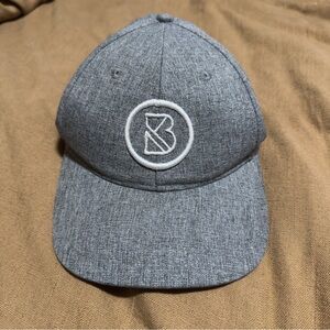 Bad Yogi Hat Gray Crosshatch Ballcap Baseball Hat